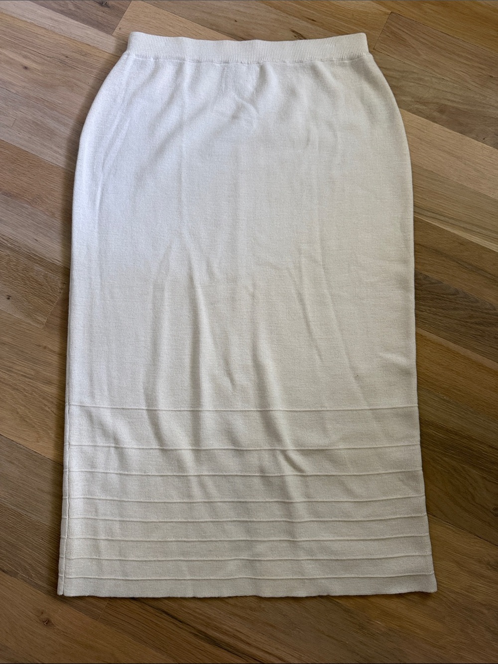 Vintage Wool Cream Skirt